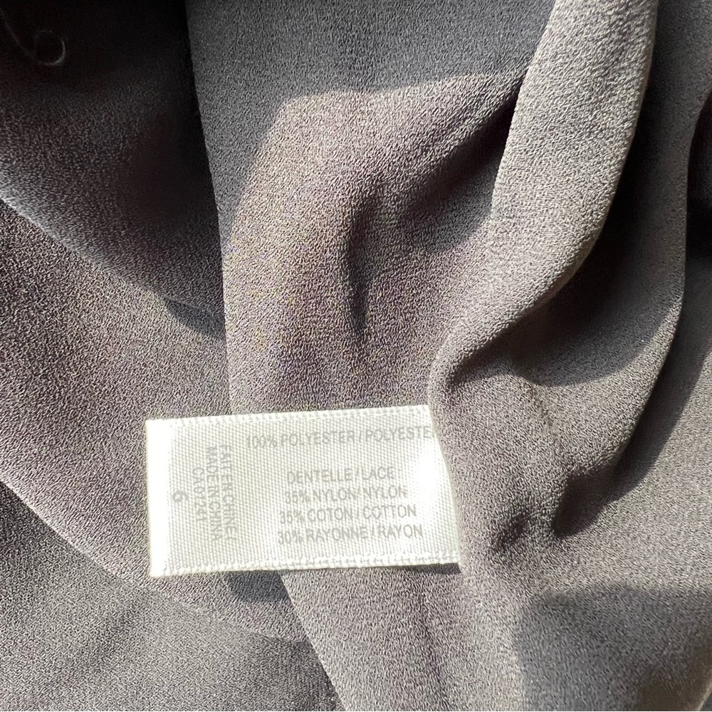 Contemporaine Exclusivité Simons Little Black Dress Lace Sleeves 6 Polyester - Picture 7 of 7